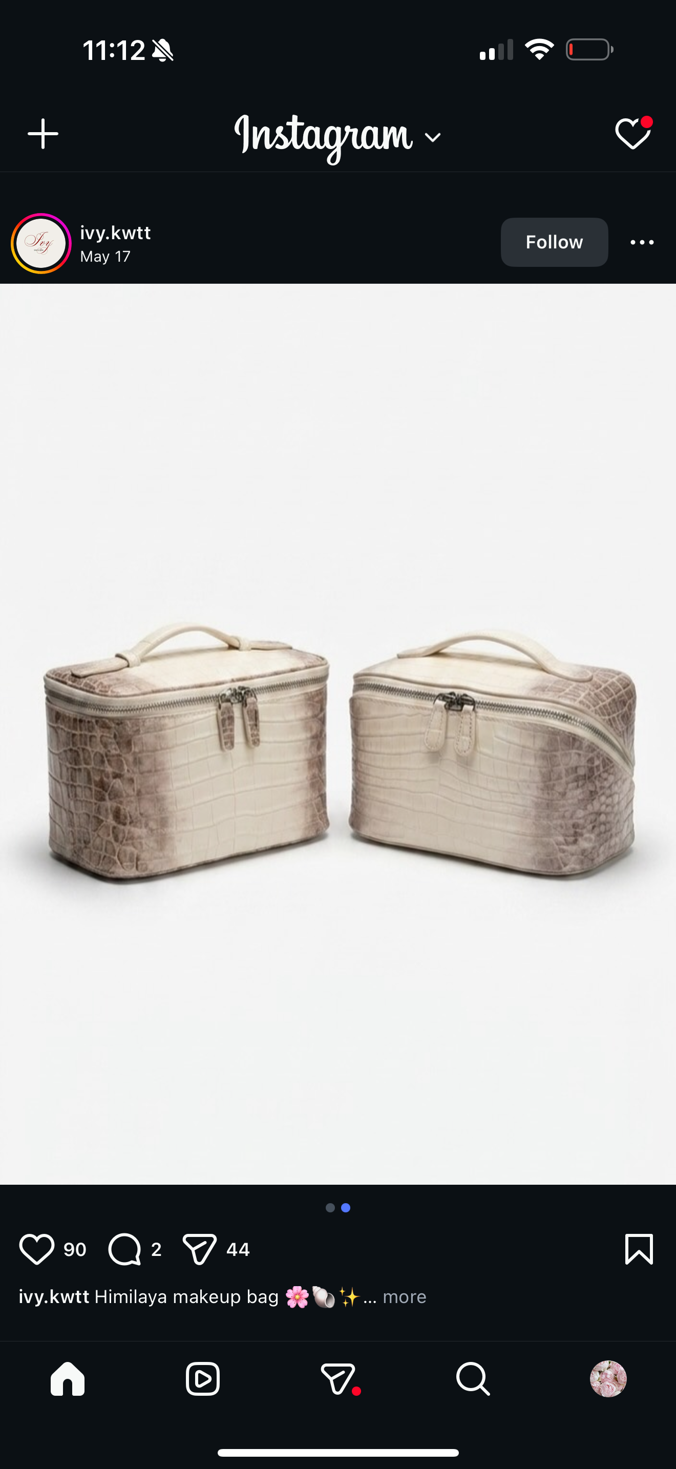Croco bag’s